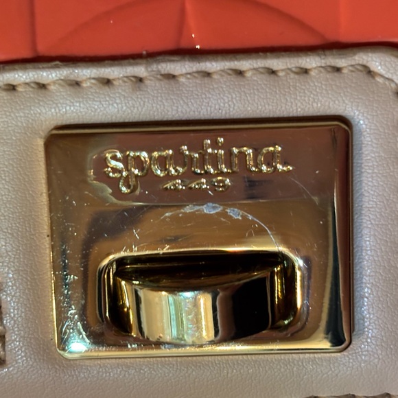 🧡🧡Spartina 449 Orange and Cream Leather Clutch With Colorful Fall Bundle.🧡🧡 - Picture 16 of 16